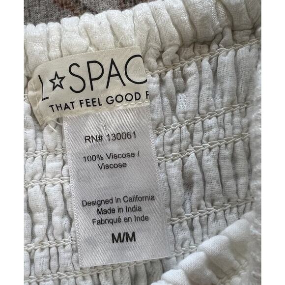 L Space Puff Sleeved Cover-Up Mini Dress Womens Size M - Picture 4 of 9